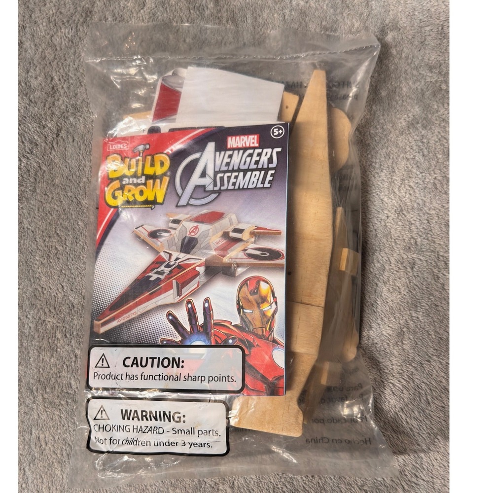 Lowe's Build and Grow Marvel Avengers Assemble Avenjet Iron Man Wood Craft Kit